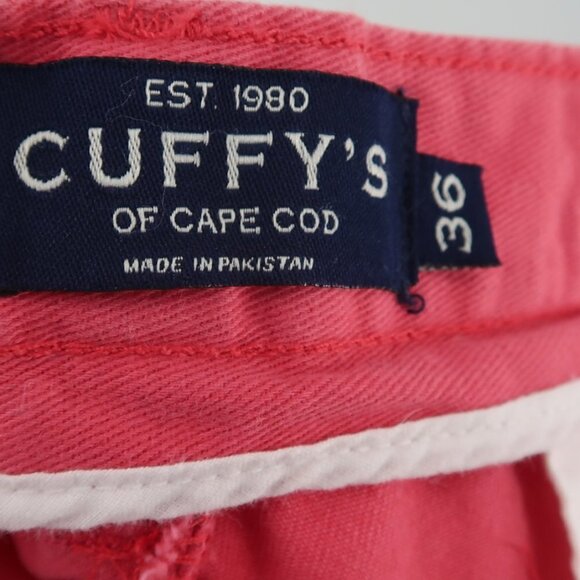 Cuffy's of Cape Cod Men's Salmon Pink/Red Shorts Size 36 - Picture 3 of 5